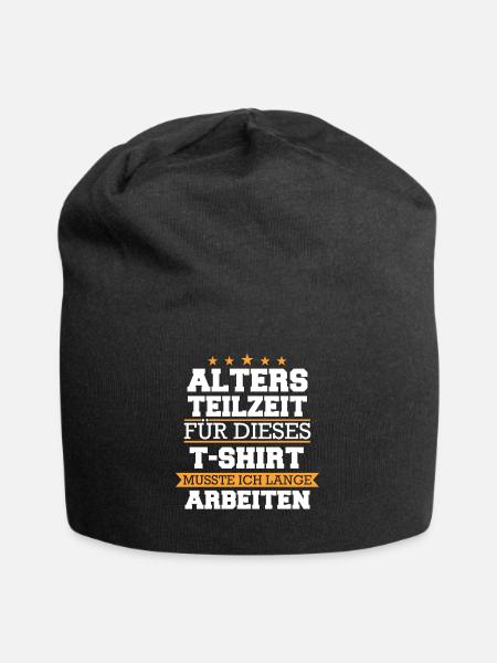 Altersteilzeit ATZ - Jersey-Beanie - Schwarz