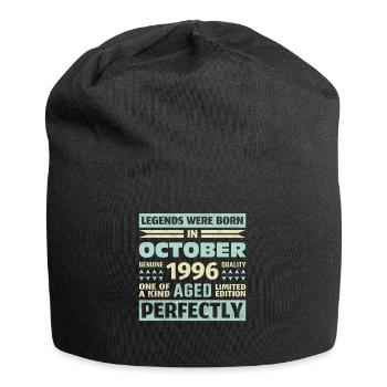 27th Birthday October Vintage 1996 Vintage - Jersey Beanie - black - Front