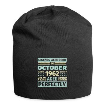 61ème anniversaire Octobre Millésime 1962 Millésime - Bonnet en jersey - noir - Devant