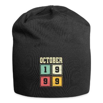 24th Birthday October Vintage 1999 Vintage - Jersey Beanie - black - Front
