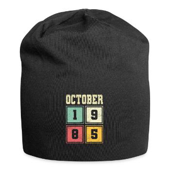 38th Birthday October Vintage 1985 Vintage - Jersey Beanie - black - Front