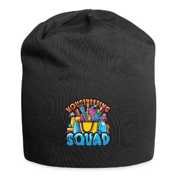 Housekeeping Squad, Hotel Staff, Housekeeping - Jersey Beanie - black - Front