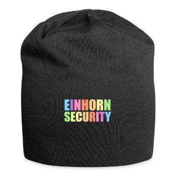 Einhorn Einhörner Fabelwesen Mystisch - Jersey-Beanie - Schwarz - Vorne