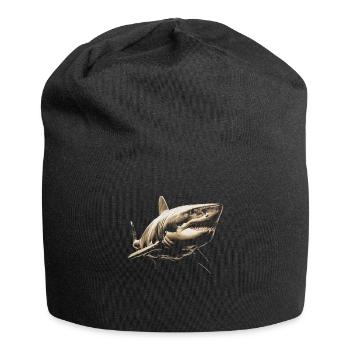 Requin, Océan, Requin tigre, Animal, Poisson - Bonnet en jersey - noir - Devant