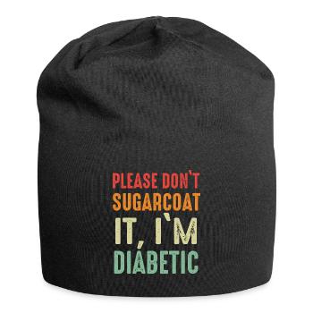 Diabetes Diabetiker T1D Insulin - Jersey-Beanie - Schwarz - Vorne