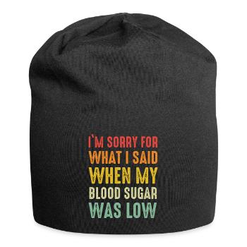 Diabetes Diabetic T1D Insulin - Jersey Beanie - black - Front