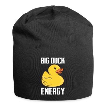 Canards en caoutchouc Salle de bain Canard jaune - Bonnet en jersey - noir - Devant