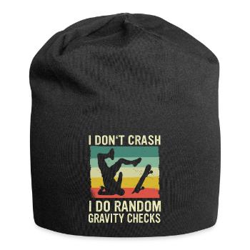 Skateboarding Skater Skateboard Skateboarder - Jersey Beanie - black - Front