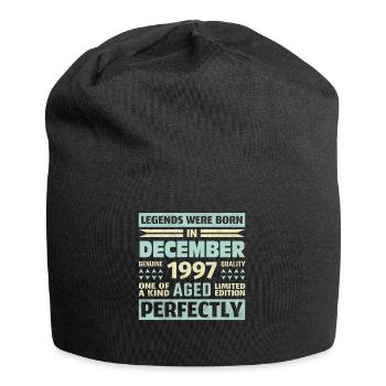 26e anniversaire Décembre Millésime 1997 Millésime - Bonnet en jersey - noir - Devant