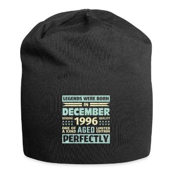 27th Birthday December Vintage 1996 Vintage - Jersey Beanie - black - Front
