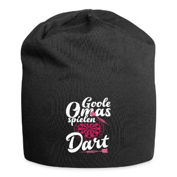 Coole Omas Spielen Dart Dartspieler - Jersey-Beanie - Schwarz - Vorne