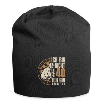 40e anniversaire joueur de fléchettes cadeau - Bonnet en jersey - noir - Devant