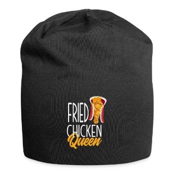 Reine du poulet frit - Bonnet en jersey - noir - Devant