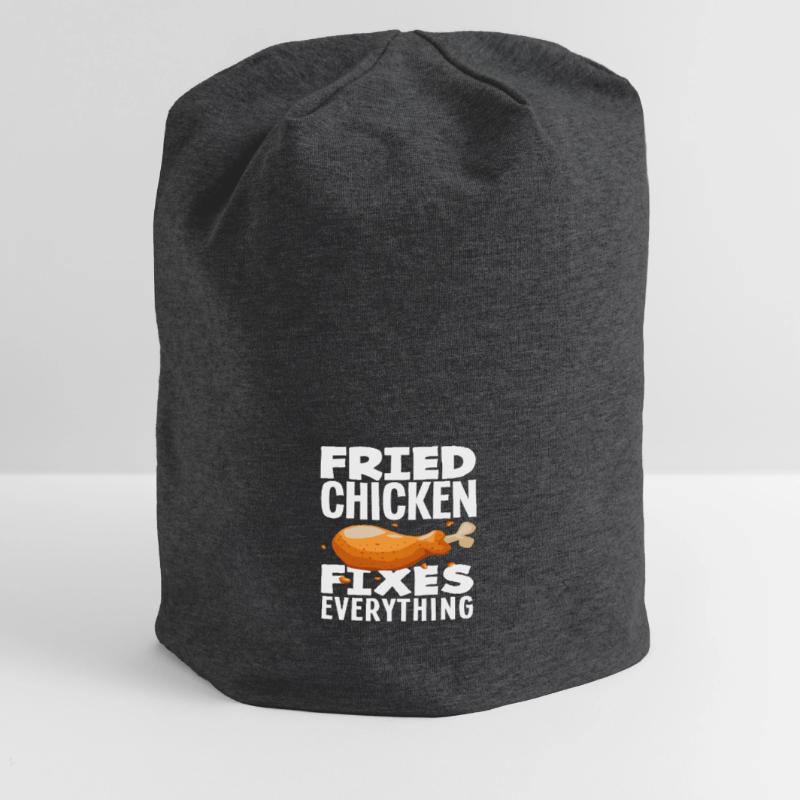 Fried Chicken Solves All Problems Jersey Beanie
