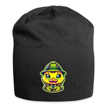 Detektiv Duck - Jersey-Beanie - Schwarz - Vorne