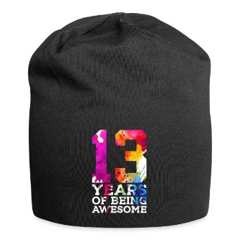 13 ANS D’ÊTRE GÉNIAL 13E ANNIVERSAIRE - Bonnet en jersey - noir - Devant