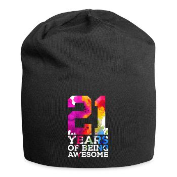 21 ANS D’ÊTRE GÉNIAL 21E ANNIVERSAIRE - Bonnet en jersey - noir - Devant