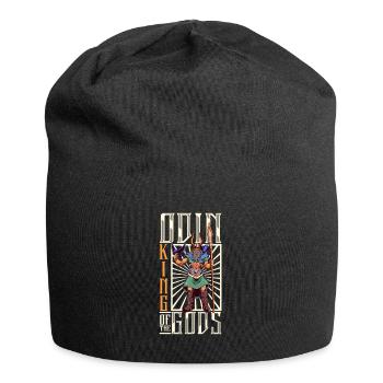 Hugin and Munin - Viking father of the gods Odin Wodan - Jersey Beanie - black - Front
