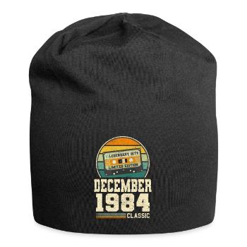 39th Birthday December Vintage 1984 Vintage - Jersey Beanie - black - Front