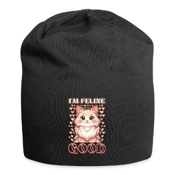 Drôle De Chat Dame, Chat Maman - Bonnet en jersey - noir - Devant