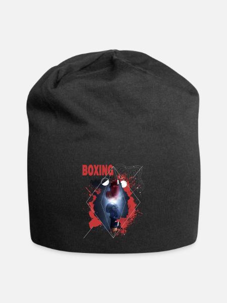 Boxen Boxing Boxer Boxhandschuhe Boxkampf Boxring - Jersey-Beanie - Schwarz