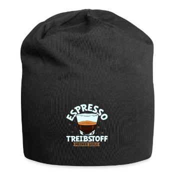 Mein Treibstoff ist Espresso - Jersey-Beanie - Schwarz - Vorne