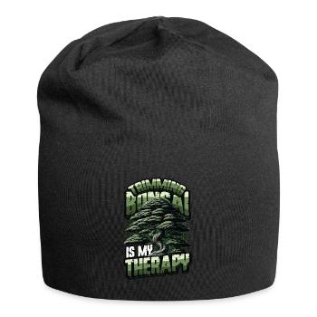 Das Trimmen Von Bonsai Ist Meine Therapie Bonsai - Jersey-Beanie - Schwarz - Vorne