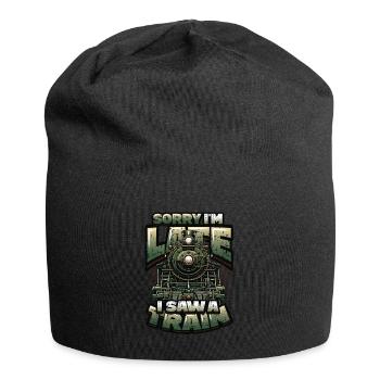 Trainspotting Train Lovers Trains - Jersey Beanie - black - Front