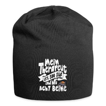 Lustiger Spruch Springspinnen Halter mit Humor - Jersey-Beanie - Schwarz - Vorne