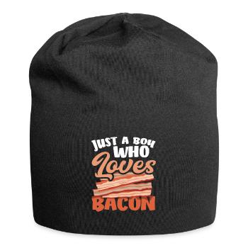 Speck Nur Ein Junge Der Speck Liebt - Jersey-Beanie - Schwarz - Vorne
