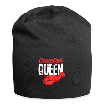 Crawfish Queen Crustacean Gift - Jersey Beanie - black - Front