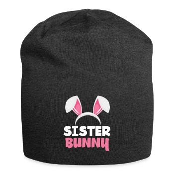 Sœur lapin Pâques lapin oreilles de Pâques - Bonnet en jersey - charbon - Devant