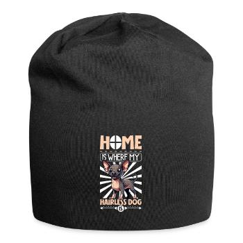 Home - Naked Dog - Jersey Beanie - black - Front