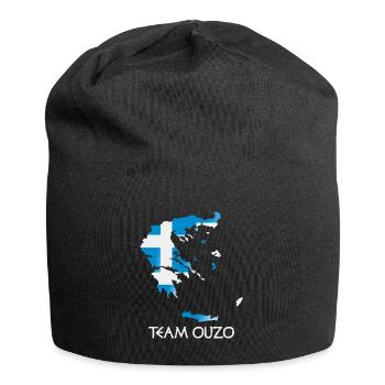 Équipe Ouzo Funny Grèce Cadeaux - Bonnet en jersey - noir - Devant