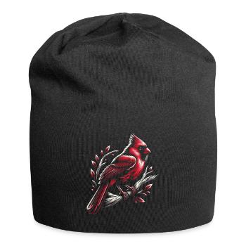 Cardinal Red Cardinal Bird Red Cardinal - Jersey Beanie - black - Front