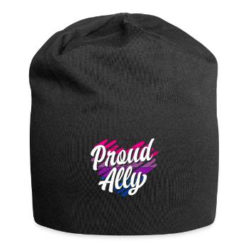 Bisexuell Stolze Regenbogen - Jersey-Beanie - Schwarz - Vorne