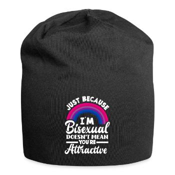 Bisexual Attractive Rainbow - Jersey Beanie - black - Front