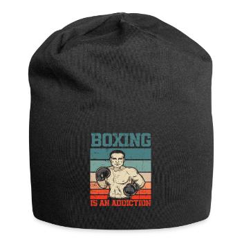 Athlétiques de sports d’addiction à la boxe rétro - Bonnet en jersey - noir - Devant