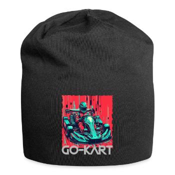 Go Kart - Jersey-Beanie - Schwarz - Vorne