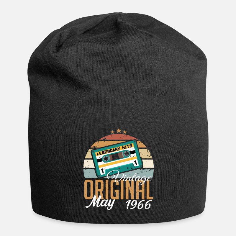 Mai 1966 Geburtstagsgeschenk 1966 Mai - 1966 Mai - Jersey-Beanie - Schwarz