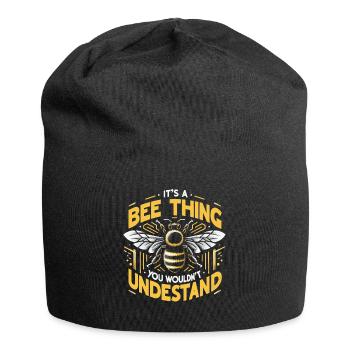 honey bee, beekeeper, bee, bee - Jersey Beanie - black - Front