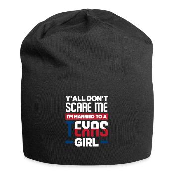 Texas marries Texan - Jersey Beanie - black - Front