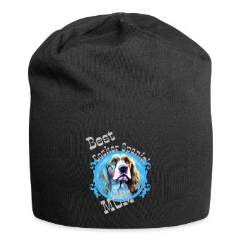 Cocker anglais Spaniel Dire Meilleure Maman - Bonnet en jersey - noir - Devant