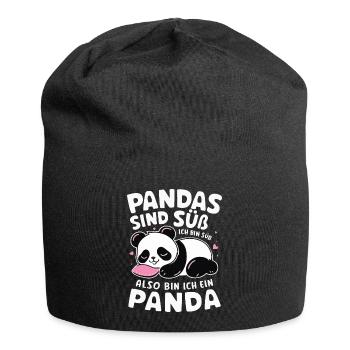 Panda Panda Ours Pandas - Bonnet en jersey - noir - Devant