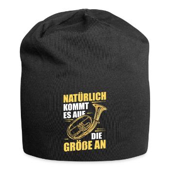 Tenor Horn Tenor Hornist Horn Instrument - Jersey Beanie - black - Front