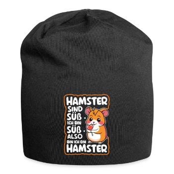 Hamster Golden Hamster Dwarf Hamster - Jersey Beanie - black - Front