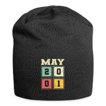 23. Geburtstag Mai Jahrgang 2001 Geschenkidee - Jersey-Beanie - Schwarz - Vorne