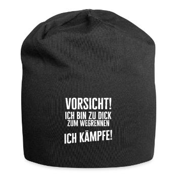Funny Funny Funny Saying Funny Clothing - Jersey Beanie - black - Front