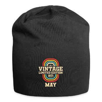 53. Geburtstag Mai Jahrgang 1971 Geschenkidee - Jersey-Beanie - Schwarz - Vorne