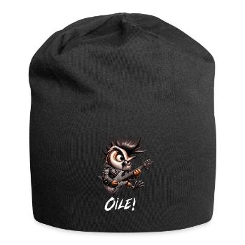Hibou Punker - Oile - Oi Punk - Bonnet en jersey - noir - Devant